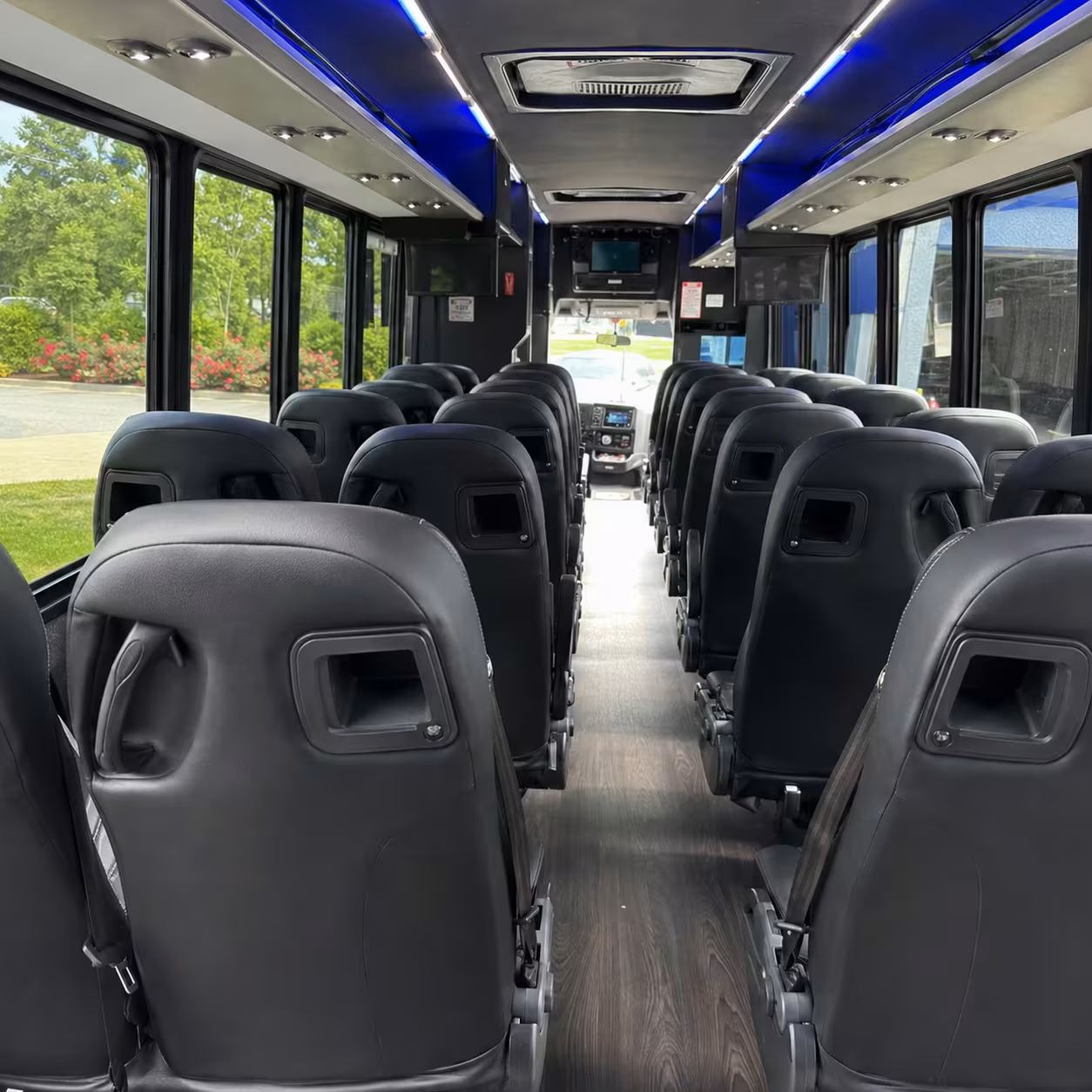 30 passenger minibus inside