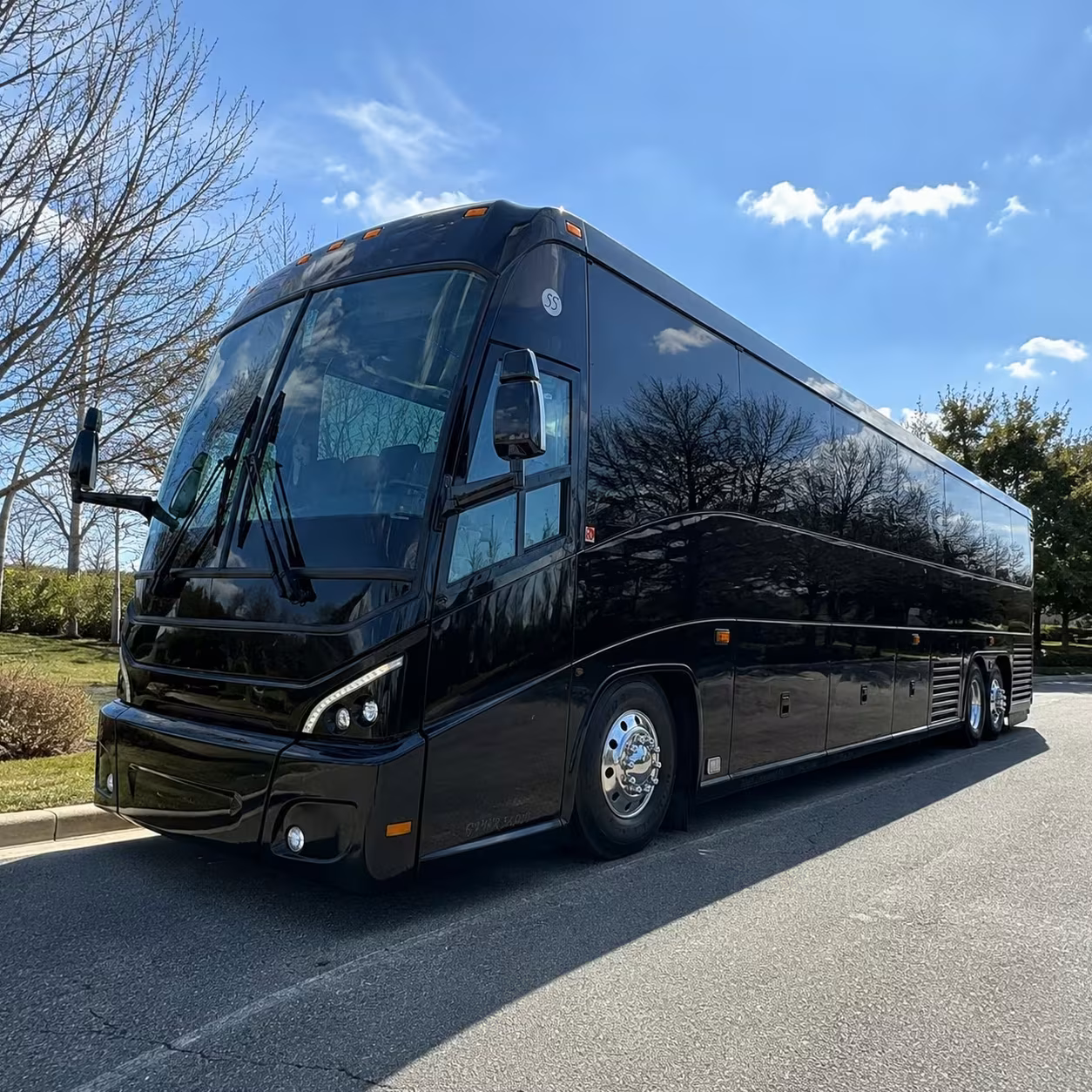 personnel shuttle buses between chino and regional military bases