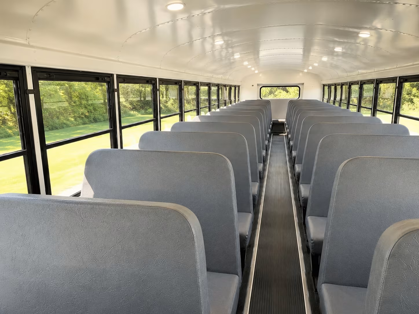 school bus inside